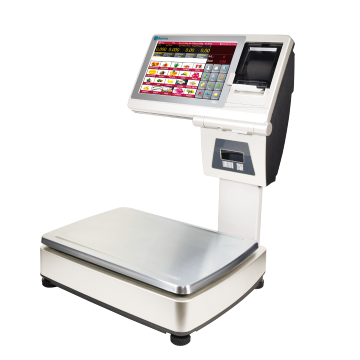 Handelswaage Baxtran M80 (geprüft), mit Barcodescanner